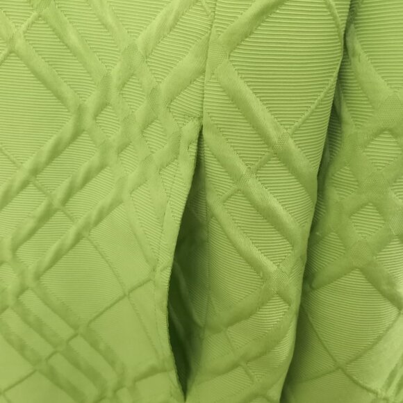 Erin London Lime Green Textured Zip Front Long Sleeve Jacket - Picture 4 of 7